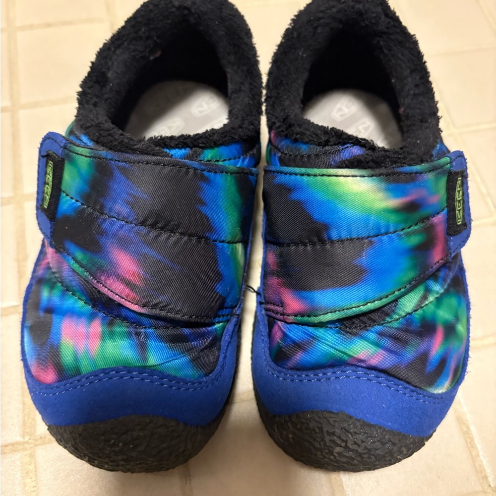 Keen Kids' Tie-Dye Blue Slip-On Slippers